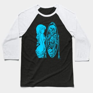 Life and Death (Blue) Baseball T-Shirt